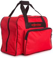 universal sewing machine carry tote/bag - embroidex red - enhance your seo logo