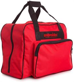 img 1 attached to Universal Sewing Machine Carry Tote/Bag - Embroidex Red - Enhance Your SEO