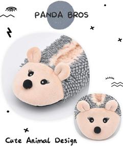 img 3 attached to Comfortable and Cozy Boys' Slipper Grippers Slippers 🐼 by Panda Bros: The Perfect Shoes and Slippers for Boys