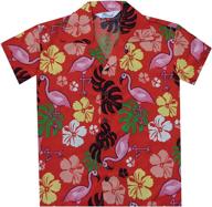 hawaiian shirts scenic flamingo holiday boys' clothing : tops, tees & shirts logo