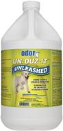 odorx un-duz-it unleashed pet urine odor and stain eliminator - effective enzyme action, 1 gallon commercial formula logo