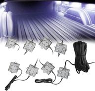 💡 enhance your truck bed with kingshowstar 8pcs white led lighting kit - waterproof, super bright, and easy to install! logo