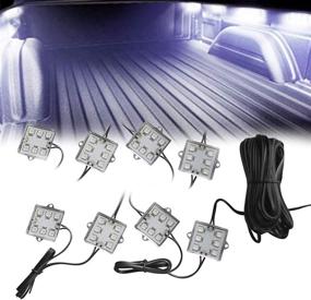 img 4 attached to 💡 Enhance Your Truck Bed with Kingshowstar 8PCS White LED Lighting Kit - Waterproof, Super Bright, and Easy to Install!