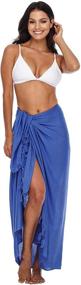 img 3 attached to Shu Shi Womens Sarong Swimsuit Cover Up: Stylish Women's Clothing for Swimwear and Cover Ups