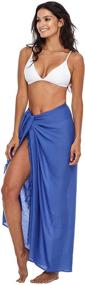 img 2 attached to Shu Shi Womens Sarong Swimsuit Cover Up: Stylish Women's Clothing for Swimwear and Cover Ups