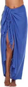 img 4 attached to Shu Shi Womens Sarong Swimsuit Cover Up: Stylish Women's Clothing for Swimwear and Cover Ups