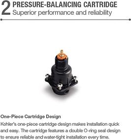 img 1 attached to 💪 Highly Efficient Kohler K-8304-KS-NA Pressure-Balancing Valve Body and Cartridge Kit with Service Stops for Optimum Performance