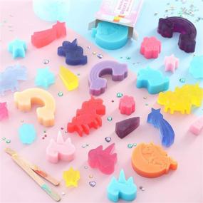 img 1 attached to 🌈 CraftZee Soap Making Kit: Complete Set to Create Your Own Unicorn-themed Soaps, Perfect for Kids and Adults - All-inclusive Soap Supplies and Accessories Included