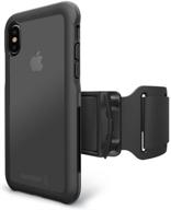 📱 ultimate protection: bodyguardz trainr pro case with armband for iphone xr - black/gray logo