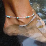 jovono simple anklets ankle bracelets logo
