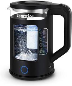 img 4 attached to Dezin Electric Kettle: Keep Warm Function, Double Wall Design, Bicolor LED – 1.5L Hot Water Kettle with Auto Shut-Off and Boil Dry Protection for Coffee, Tea