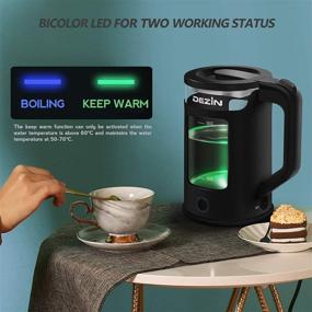 img 3 attached to Dezin Electric Kettle: Keep Warm Function, Double Wall Design, Bicolor LED – 1.5L Hot Water Kettle with Auto Shut-Off and Boil Dry Protection for Coffee, Tea