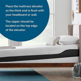 img 2 attached to LUCID Mattress Elevator Base - Affordable Adjustable Base Alternative - 5-Inch Lift - Naturally Reduces Acid Reflux - Enhanced SEO