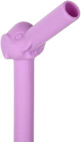 img 1 attached to 🐘 Lily's Home Reusable Elephant Silicone Straws: Eco-Friendly and Flexible, 5-Pack with Cleaning Brush