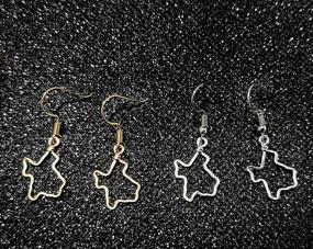 img 1 attached to 💠 Stylish Silver Texas Dangle Earrings for Girls' Jewelry