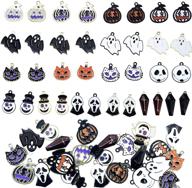 🎃 36pcs halloween christmas charms - kalolary alloy charms enamel bracelet & earring charms - assorted pendant charms for festival party diy jewelry - necklace & bracelet making supplies logo