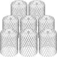 🍃 gardenace gutter guards - 8 pack - prevent downspout blockage - expandable aluminum mesh strainer for leaf & debris - roof gutter leaf strain filter (8 pack, 4" x 5") logo