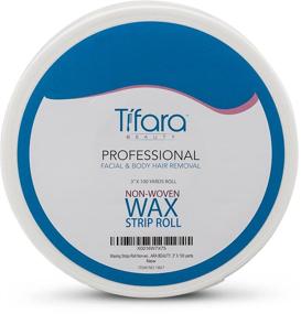 img 1 attached to 🌸 Tifara Beauty Non-Woven Body and Facial Wax Strip Roll - 3 inches x 100 yards