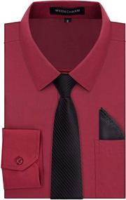 img 4 attached to 👔 Week Charm Men's Clothing with Matching Regular Handkerchief