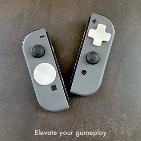 img 3 attached to BelugaDesign Pastel Button Caps and D-Pad for Nintendo Switch Standard OLED Joy-Con Controller Covers - White, Compatible with Directional & A/B/X/Y Buttons