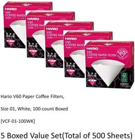 img 3 attached to Hario 100 Count Coffee Filters Sheets