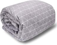 🛌 rocabi набор роскошного взвешенного одеяла king size для взрослых (15 фунтов, 80 "x86") - включает мягкий меховой съемный чехол и тяжелые стеклянные шарики для спокойного сна логотип