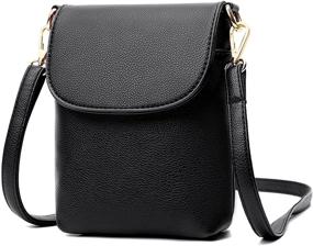 img 4 attached to 👜 VINMEN Leather Crossbody Shoulder Handbags for Women - Handbags & Wallets for Stylish Satchels