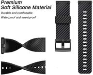 👉 suunto 7/suunto 9 replacement wristband - notocity soft silicone band for men and women sports watch strap, black logo