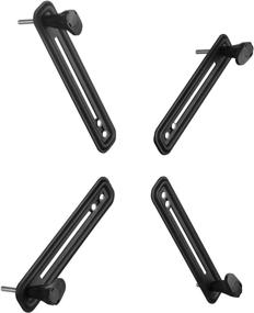 img 2 attached to 🖥️ XMA1 VESA Mount Bracket Adapter Monitor Arm Mounting Kit for 13-27 inch Screens, VESA 75x75 mm and 100x100mm