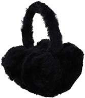 girls womens winter heart earmuffs logo