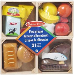 img 4 attached to 🍎 Hand Painted Melissa & Doug Food Groups