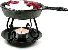 img 2 attached to BRIGHT IDEAS Wax Melter: Enhance Your Ambiance with this Cast Iron Skillet, Warmer, and Trivet Combo