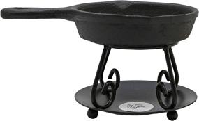 img 1 attached to BRIGHT IDEAS Wax Melter: Enhance Your Ambiance with this Cast Iron Skillet, Warmer, and Trivet Combo