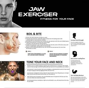 img 3 attached to 🏋️ MARSYEN Jaw Exerciser Ball and Neck Toning Equipment: The Ultimate Facial Toner for Double Chin Removal, Stress Reduction, Cravings Control, and Face Slimming! Perfect for Masseter Muscle Training and Surgery Recovery.