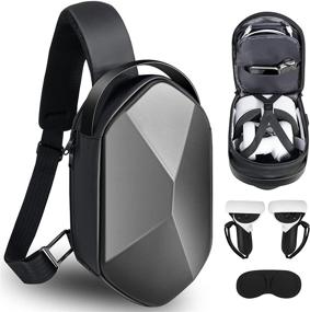 img 4 attached to SARLAR Design Fashion Hard Travel Case: Ultimate 👜 Protection & Style for Oculus Quest 2 Headset and Accessories