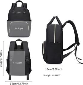 img 2 attached to Durable Asenlin Business Backpack in Black: Ideal for Professionals-on-the-Go