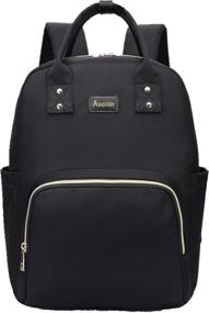 img 3 attached to Durable Asenlin Business Backpack in Black: Ideal for Professionals-on-the-Go