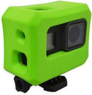 🏊 green floaty case for gopro hero 7/6/5 - anti-sink camera floater cover accessory for water sports, surfing, swimming, diving logo