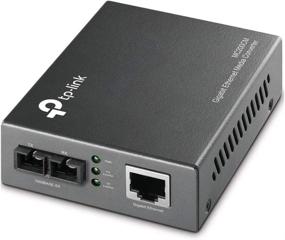 img 2 attached to TP-Link Gigabit Fiber Media Converter: SFP to RJ45, 10/100/1000Mbps RJ45 Port, 1000Base-SX Multi-Mode Fiber (MC200CM) Black