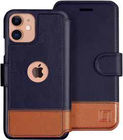 img 4 attached to 📱 LUPA iPhone 11 Wallet Case with Card Holder - Slim Faux Leather Flip Phone Credit Holder for Men & Women - iPhone 11 Purse Case - Desert Sky