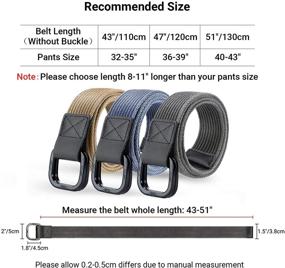 img 1 attached to 👨 ITIEZY Military Double Webbing Canvas Men's Belts - Optimize Your Style with Quality Accessories