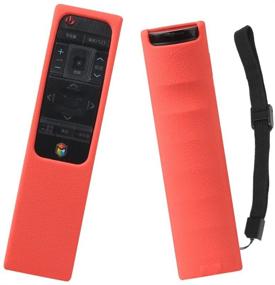 img 4 attached to Samsung Smart QLED TV Remote Case SIKAI Shockproof Protective Case For Samsung QLED TV Smart Remote Control BN59-01221B BN59-01220A BN59-01220B With Free Lanyard (Red)