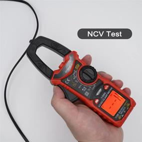 img 2 attached to 🔌 HT206D AC/DC Digital Clamp Meter: 6000 Counts, Auto-ranging Voltage Tester with NCV, Current & Resistance Measurement, Diode Testing and Temperature Measurement