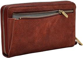 img 2 attached to Fossil Liza Around Clutch Black Women's Handbags & Wallets