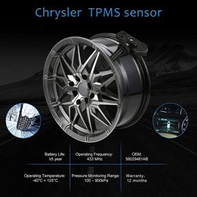 img 3 attached to 🚗 Jsueng 56029481AB TPMS-сенсор 433 МГц для Chrysler Jeep Dodge RAM - 4 штуки