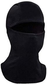 img 4 attached to 🎭 Ultimate Face Ski Mask Balaclava - Full Face Black Mask for All Seasons – Shield from Sun, Cold Wind, Dust – Moisture Wicking, Hypoallergenic