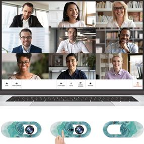 img 1 attached to 🔒 Protect Your Privacy with Ultra-Thin Webcam Cover Slide - 8 PCS Cute Macbook Air/Pro Camera Covers for MAC, PC, iPad, iPhone & More!
