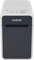 brother td-2120n direct thermal printer: compact monochrome desktop printer - ideal for receipt print - black/white - dimensions: 8.46" x 6.77" x 4.33 logo
