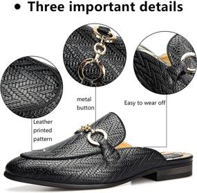 img 3 attached to 👞 MEIJIANA Leather Slippers: Stylish Men's Shoes, Loafers & Slip-Ons