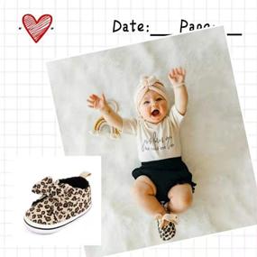 img 1 attached to Newborn Sneakers Leopard Leopard1 12_Months Girls' Shoes for Athletic